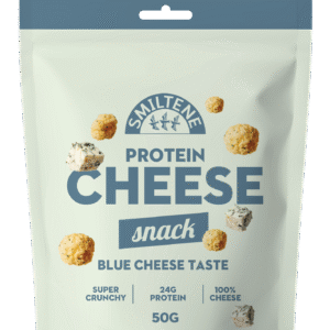 Cheese snack with blue cheese flavor