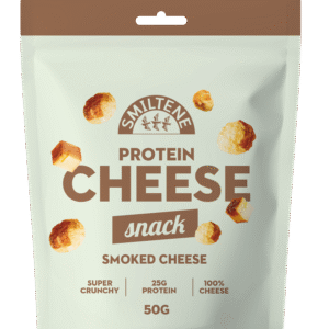 Cheese snack with smoked cheese flavor