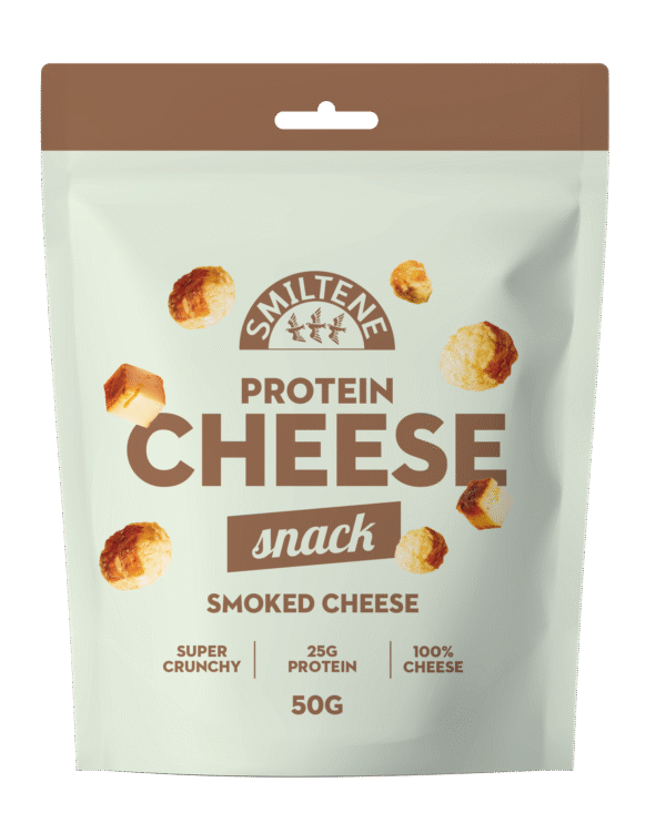 Cheese snack with smoked cheese flavor