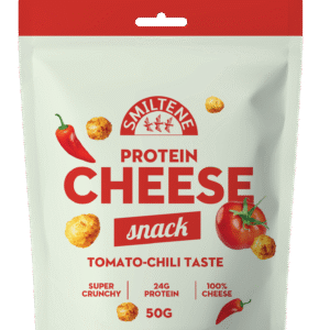 Cheese snack with tomato-sweet chili flavor